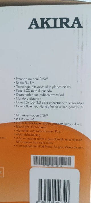 Altavoz Portátil Akira i-Connex iPod