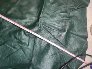 Retales de Piel Grandes Marrón y Verde
