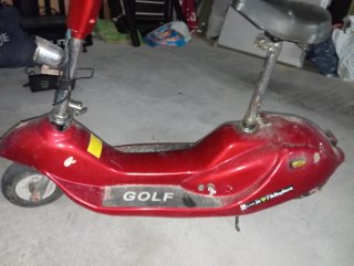 Patinete Eléctrico Golf con Asiento Rojo