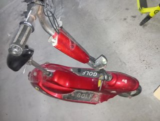 Patinete Eléctrico Golf con Asiento Rojo