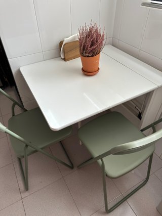 Mesa y 2 Sillas Comedor Cocina