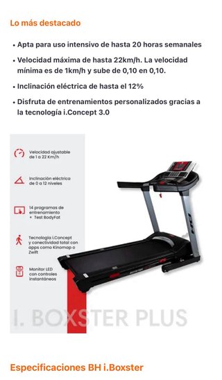 Cinta de correr profesional BH ....
