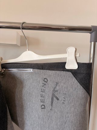 Tuta uomo grigia con zip