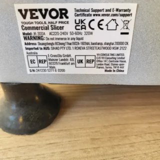 Cortadora VEVOR Eléctrica Comercial 320W
