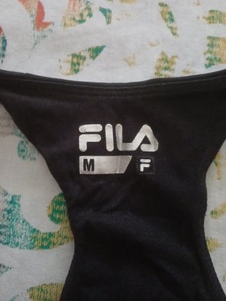 Sujetador deportivo Fila cremallera frontal TallaM