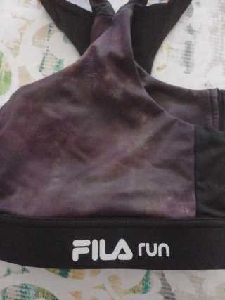 Sujetador deportivo Fila cremallera frontal TallaM