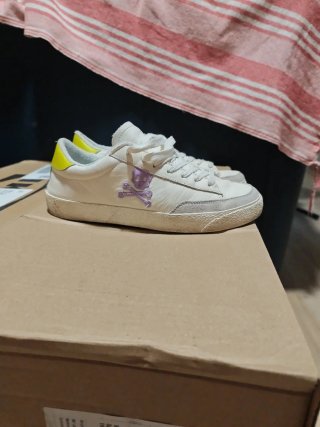 Zapatillas Scalpers mujer blanco, verde y morado