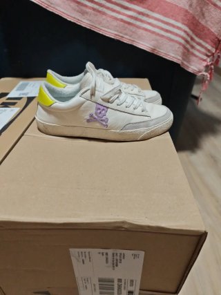 Zapatillas Scalpers mujer blanco, verde y morado