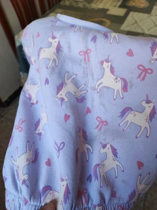 Conjunto unicornios morado talla: 18/24 meses