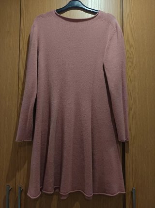 Vestido rosa punto talla única