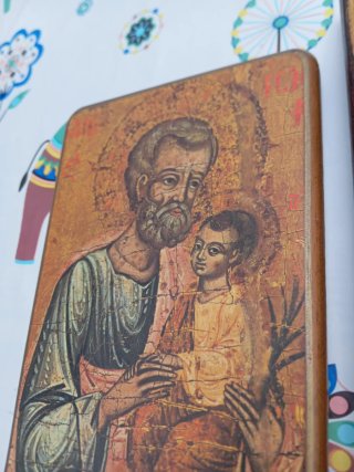 2 Cuadros Madera Iconos Religiosos