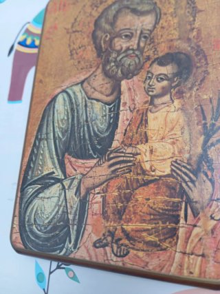 2 Cuadros Madera Iconos Religiosos