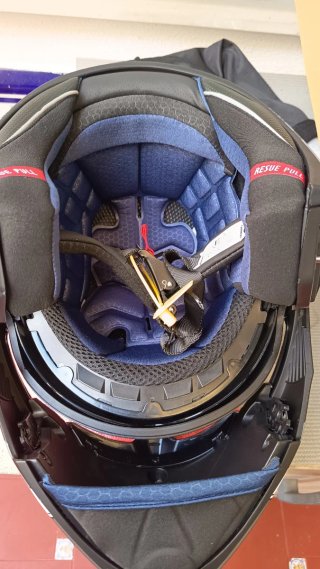 Casco de moto VGV con visor talla L