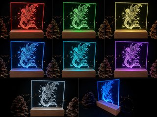 Lámpara LED Metacrilato Sirena Hada