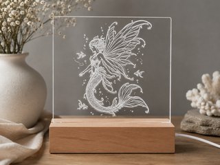 Lámpara LED Metacrilato Sirena Hada