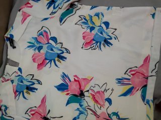 Blusa Crop  Flores