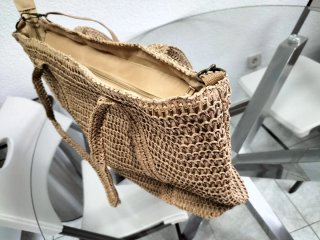 Bolso de playa de rafia