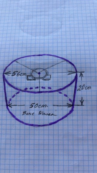 Lámpara de techo diseño tela