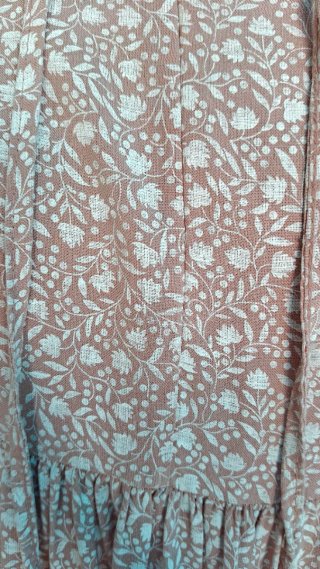 Vestido largo estampado flores talla única