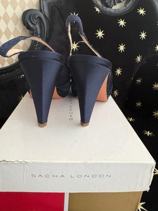 Sandalias fiesta Sacha  London Talla 39  Raso Azul