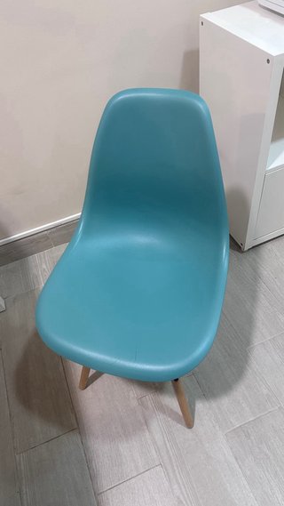 Sillas de diseño azul (4 unidades)