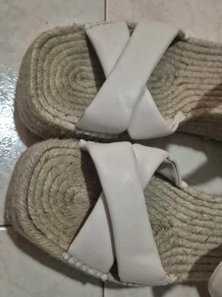 Esparteñas blancas con cuña