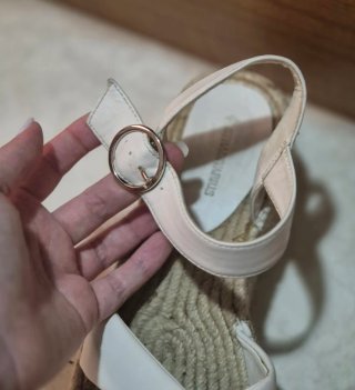 Esparteñas blancas con cuña