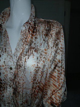 Camicione corto fantasia animalier