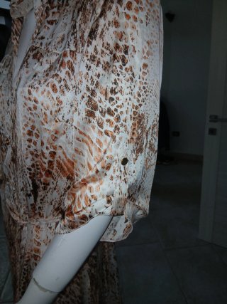 Camicione corto fantasia animalier
