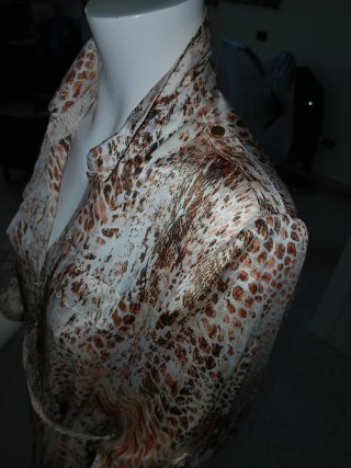 Camicione corto fantasia animalier
