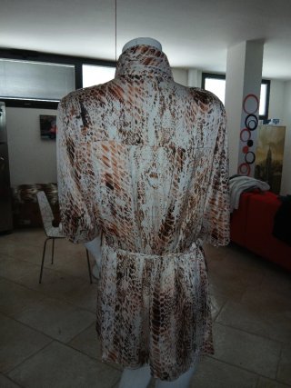 Camicione corto fantasia animalier