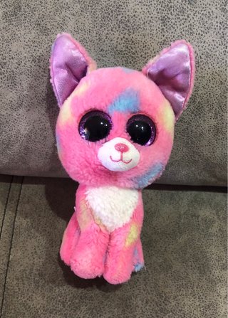 3 Peluches Ojos Brillantes Rosa