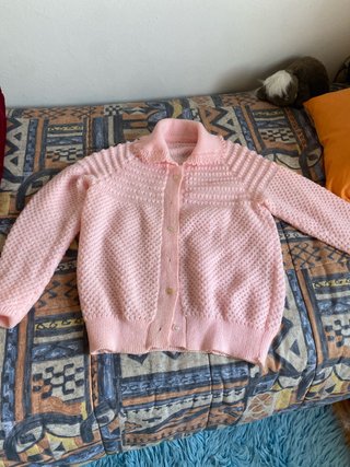 Mañanita rosa de punto