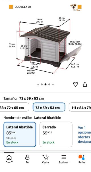 Caseta Perro Exterior Dogvilla70 de Ferplast