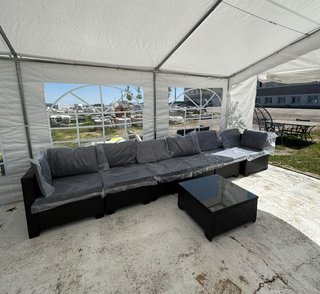 !!NUEVO CONJUNTO DE JARDIN RATAN GRIS !!!