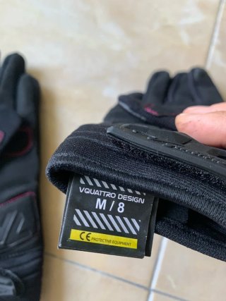 Guantes Moto Mujer Verano Negro/Rosa