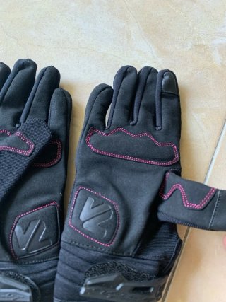 Guantes Moto Mujer Verano Negro/Rosa