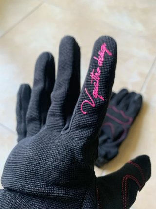 Guantes Moto Mujer Verano Negro/Rosa