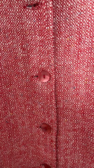 Chaqueta roja tweed