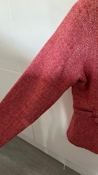 Chaqueta roja tweed