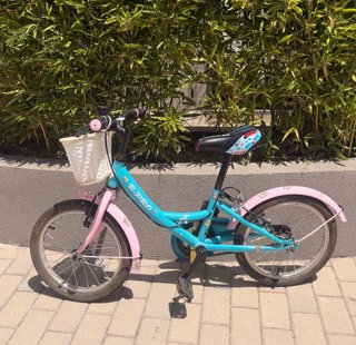 Bicicleta infantil B-PRO azul y rosa