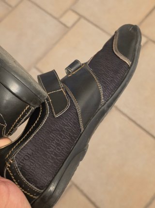 Scarpe Pollini Uomo Pelle Nero Oro