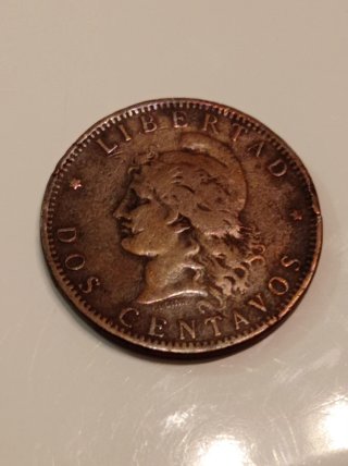 Moneda 2 Centavos Argentina 1890