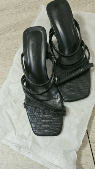 Sandalias BUONAROTTI Negras Talla 37