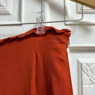 Pantalón ancho ZARA rojo