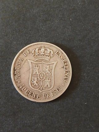 Tres monedas Isabel II
