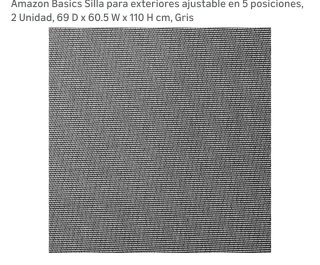 2 Sillas plegables de tela y metal
