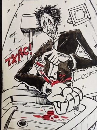 Arte PUNK Fanzine español A5 - originales LADRON.