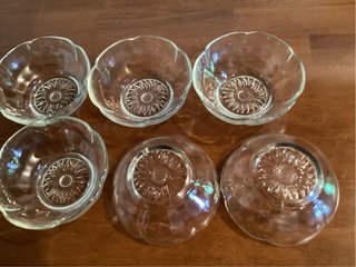 Coppette Vintage Vetro Set 6