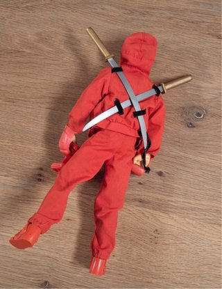 Action Man Karate Kick Boxer Traje Rojo